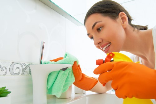 Bathroom deep cleaning during a Catford tenancy handover